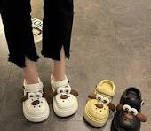 Cute DIY Cartoon Dog Fashion Clogs For Women Summer Platform Sandals Thick Sole Female Leisure Garden Shoes Home Street Slippers - AliExpress 322