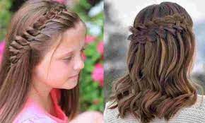 The bangs are combed backwards and tied to one of the back strands with an elastic band. Hairstyles For Girls Easy Guide For Simple Hairstyles Sentinelassam