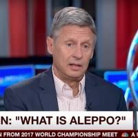 What Is Aleppo?" Libertarian Presidential Candidate Gary Johnson