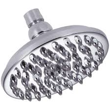 Danze Round Sunflower 1 Spray 6 In Fixed Shower Head In Chrome Grey Shower Heads Adjustable Shower Head Fixed Shower Head
