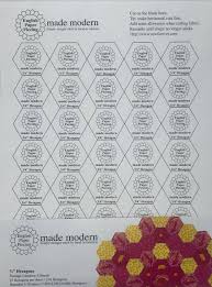 Maybe you would like to learn more about one of these? English Paper Piecing Made Modern Templates For Hexagon 3 4 Sewforever