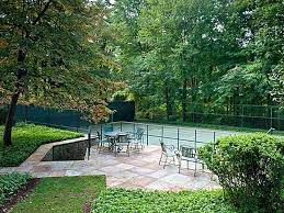 my dream tennis court with a spectator terrace omg the parties i could have tennis court backyard tennis court design tennis court
