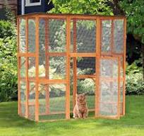 Gran recinto de madera para gatos al aire libre con Puerto Rico | Ubuy