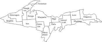 Upper Peninsula County Map Upper Michigan Waterfalls | Michigan Waterfalls, Upper Peninsula Michigan,  Michigan Vacations
