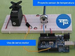 Durante un día soleado, debido a la sequedad en el módulo de lluvia, ofrece una alta resistencia a la. Sensor De Temperatura En Arduino Con Servo Motor Curso Arduino Youtube