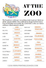 Word scramble word finder is a tool used to help players succeed at the multiplayer game word scramble, in addition to other puzzles. At The Zoo Word Scramble Key Printables For Kids Free Word Search Puzzles Coloring Pages And Other Activities