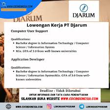 Entdecke rezepte, einrichtungsideen, stilinterpretationen und andere ideen zum ausprobieren. Lowongan Kerja Lowongan Kerja Pt Djarum Syarat Lokasi Facebook