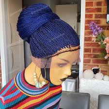 Braided Wig, Skinny Braids 28 Inches. Braidwig, Braidswig. Full Lace Wig.  Updo Style. .