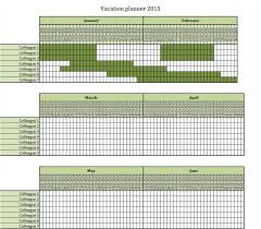 2019 full year template with prior and next month reference for every month. Employee Vacation Planner Plate Excel Staff Holiday Free Uk Tracker Calendar Template