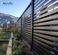 AlunoTec Outdoor Vertical Fences Slat Privacy Screen Panel ...