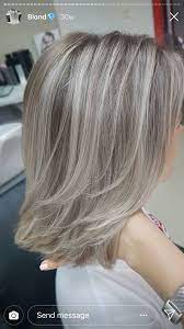 Pin By Figen Gokcegoz On Hair Color Hair Styles Blending Gray Hair Silver Blonde Hair