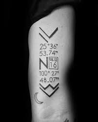 The earth is not ideally spherical but instead has an irregular shape, so the expansion of a degree of latitude or longitude varies at different places. 50 Coordinate Tattoo Ideas For Men Geographic Landmark Designs