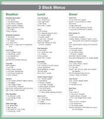 3 block zone meal plans in 2019 zone diet meal plan zone