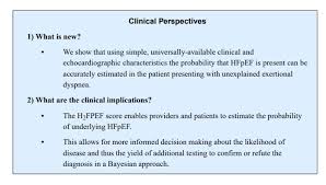 Image result for H2FPEF Score