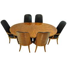 Table pad for henredon dining table. Starburst Double Pedestal Dining Table With Six Chairs By Henredon For Sale At 1stdibs