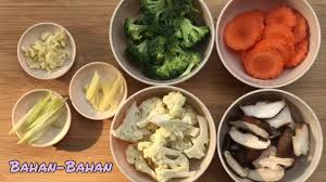 Kailan ikan masin ala thai 13. Sayur Campur Chinese Style By Che Siti Youtube