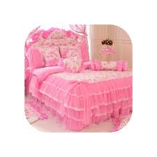 Give your bedroom a classy touch with the best quality 100% egyptian cotton made colourful bedsheets. Lace Bedspread Bedding Set King Queen 4pcs Princess Duvet Cover Bed Skirts Bedclothes Cotton Home Textile A King Size 6pcs Buy Online In India At Desertcart In Productid 175108339