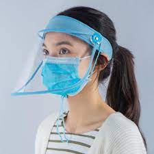 Transparent Protective Hat Visor Cap Flip Up Rotatable Adjustable Dustproof Anti Droplet Protective Face Shield Full Cover Mask Visor Cap Visor Face Shield