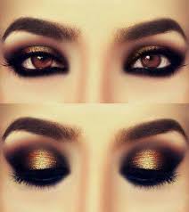 Black And Gold Smokey Eye Makeup Black And Gold Smokey Eye Makeup Girls Make Up Smokeyeyemakeup Eyemakeupglitter Smokey Eye Makeup Eye Makeup Dramatic Eye Makeup