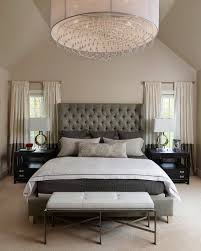 This bedroom sets complete bed just radiates glamour with its luxurious tufted headboard and inset crystals accompanied by a braided border; 18 Magnificent Design Ideas For Decorating Master Bedroom Transitional Bedroom Design Transitional Decor Bedroom Transitional Bedroom