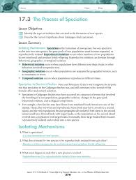 17 3 The Process Of Speciation