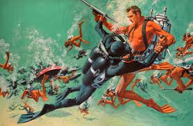 I like to explore rich color combinations. James Bond 007 In Thomas Nixdorf S James Bond 007 Other Original Movie Poster Artwork Comic Art Gallery Room