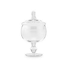 Antique cobalt blue glass 7.5in tall apothecary medical jar larvex. Large Glass Apothecary Candy Jar Footed Globe Bowl With Lid Hitched Shop