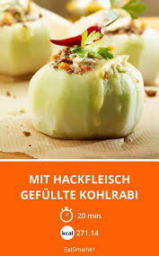 Mit Hackfleisch Gefullte Kohlrabi Rezept Gefullte Kohlrabi Kohlrabi Hackfleisch Rezepte Einfach