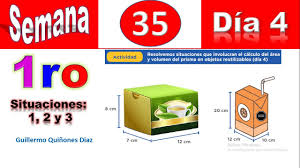 .volumen de prismas 1 uno de los libros destacados porque este libro tiene cosas interesantes y puede ser útil para la mayoría de las personas. Semana 35 Secundaria Matematica Primero Aprendo En Casa Problemas De Area Y Volumen De Prismas Youtube