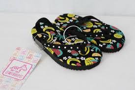 New Toddler Girls Sandals Small 5 6 Black Summer Shoes