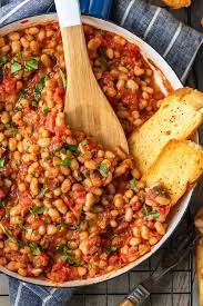 White Beans With Tomatoes And Garlic The Cookie Rookie Bean Recipes Cannellini Beans Recipes White Bean Recipes