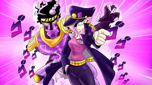 I drew star platinum and his stand user. Jotaro Und Star Platin Fanart Stern Platin Tapete 2560x1440 Wallpapertip