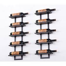 Tilted/Straight Wine Rack Iron Wall Mounted Wine Holder European-Style Red  Wine | Ebay
