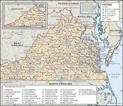 State And County Maps Of Virginia
