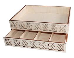 Set of 16 interlocking desk drawer organizer tray dividers plastic shallow bins. Desk Drawer Organizer Etsy