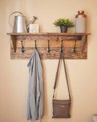 Wall Mounted Coat Rack With Shelf Wall Mounted Coat Rack Diy Coat Rack Coat Rack Shelf
