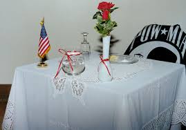 2010 pow/mia table for one ceremony at the 35th infantry regiment, 25th infantry association reunion in pittsburgh, pa. Pow Mia Kia Ceremony