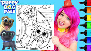 characters featured on bettercoloring.com are the property of their respective owners. Coloring Puppy Dog Pals Bingo Rolly Coloring Page Prismacolor Markers Kimmi The Clown Youtube