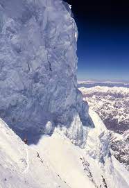 The bottleneck is a narrow couloir, which is overhung by seracs from the ice field east of the summit. Bottleneck K2 Wikipedia