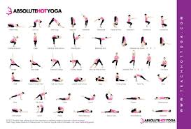 Absolute Yoga Hot Yoga Pose Chart Http Www Absoluteyogaacademy Com Hot Yoga Teacher Training Absoluteyogaacade Hot Yoga Poses Hot Yoga Yoga Poses Chart