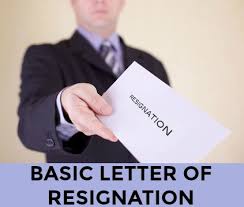 Simple Sample Letter Of Resignation