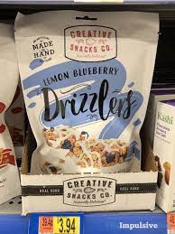 The subtle tartness of lemon is balanced with the sweetness of blueberries with a drizzle of . Creative Snack Co Lemon Blueberry Drizzlers Jpg The Impulsive Buy