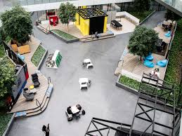 A newly designed lake and four stars will be the central features of the plan. A Tour Of Adidas Valley Campus Officelovin