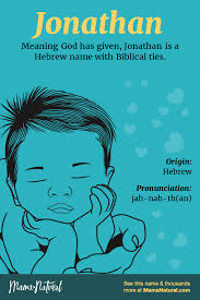 Jonathan Name Meaning Origin Popularity Boy Names Like Jonathan Mama Natural Names With Meaning Boy Names Baby Boy Names