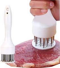Amazon.com: iModen 24 Needle Meat Tenderizer for Tenderizing Steak Pork  Chop Poultry Tendons (White): Home & Kitchen