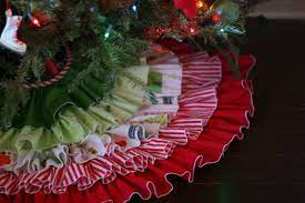I love the idea of a handmade christmas decor item, especially an item like a diy ruffled tree skirt. Ruffled Tree Skirt Pretty Prudent