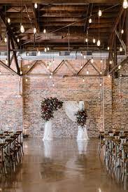 The Press Room Urban Wedding Decor Brick Wedding Venue Wedding Venues Indoor