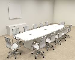 Modern Boat Shaped 14 Feet Conference Table Of Con C124 Conference Table Modern Conference Table Table