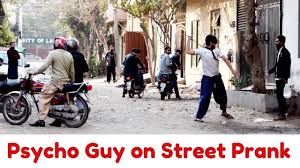 Psycho Guy On Street Prank In Lahore Haris Awan Pranks Funny Gif Guys