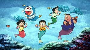 Doraemon Nobita S Great Battle Of The Mermaid King Asianwiki Doraemon Doremon Cartoon Doraemon Cartoon